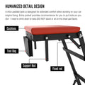 Foldable Rolling Topside Creeper For Automotive Engine Top For Home, Garage, Workshop Repair Maintenance Mechanic Red Red Iron Plastic