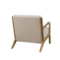 Lounge Chair Cream Polyester