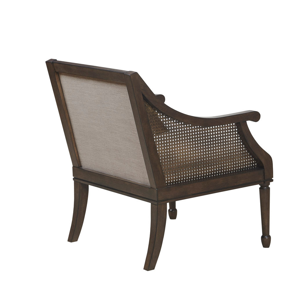 Accent Armchair Brown Polyester