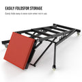 Foldable Rolling Topside Creeper For Automotive Engine Top For Home, Garage, Workshop Repair Maintenance Mechanic Red Red Iron Plastic