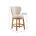 Upholstered 360 Degree Swivel Counter Stool 25