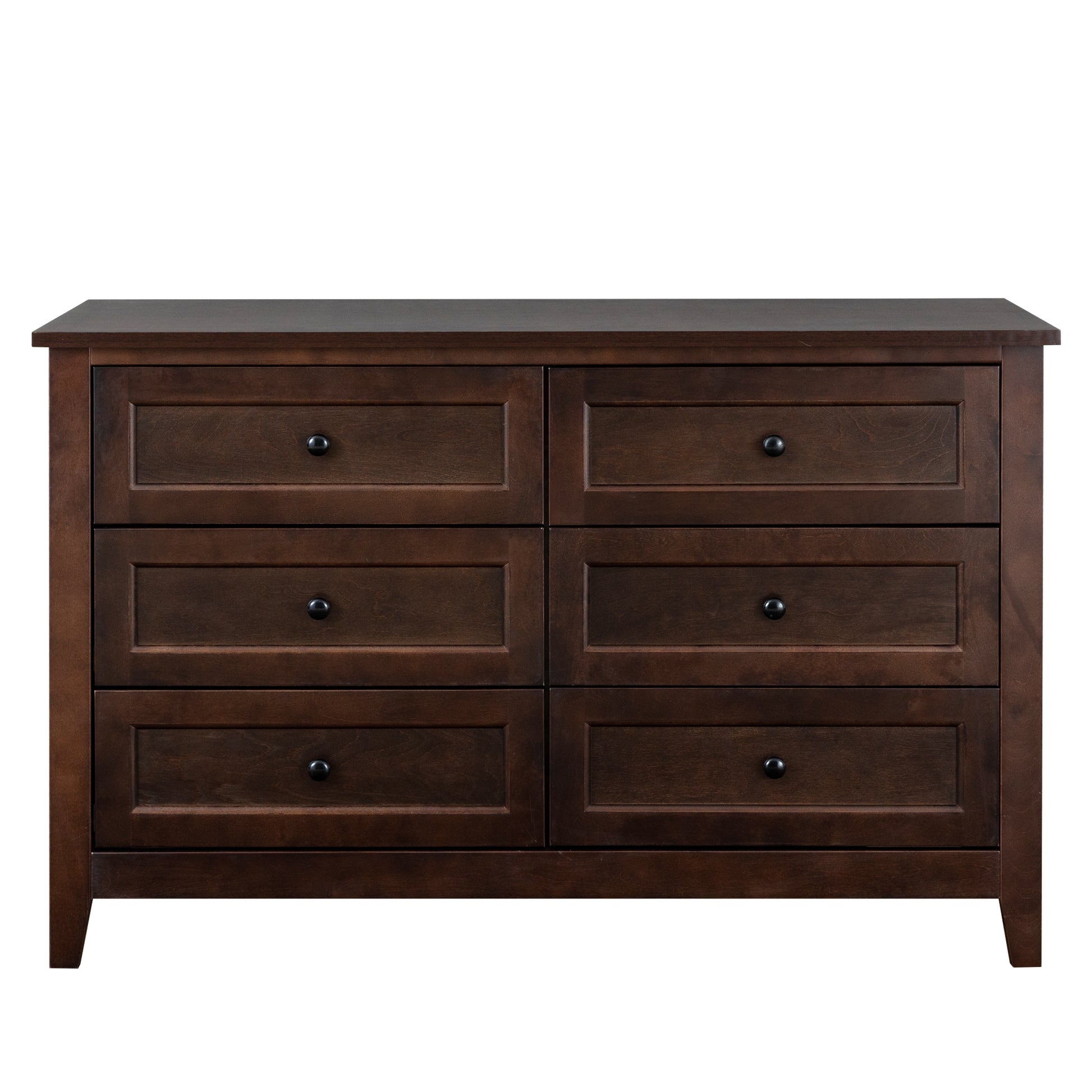 Solid Wood Spray Painted Drawer Dresser Bar,Buffet Tableware Cabinet Lockers Buffet Server Console Table Lockers, Retro Round Handle, Applicable To The Dining Room, Living Room,Kitchen Corridor,Auburn 5 Or More Drawers Auburn Brown Primary Living Space