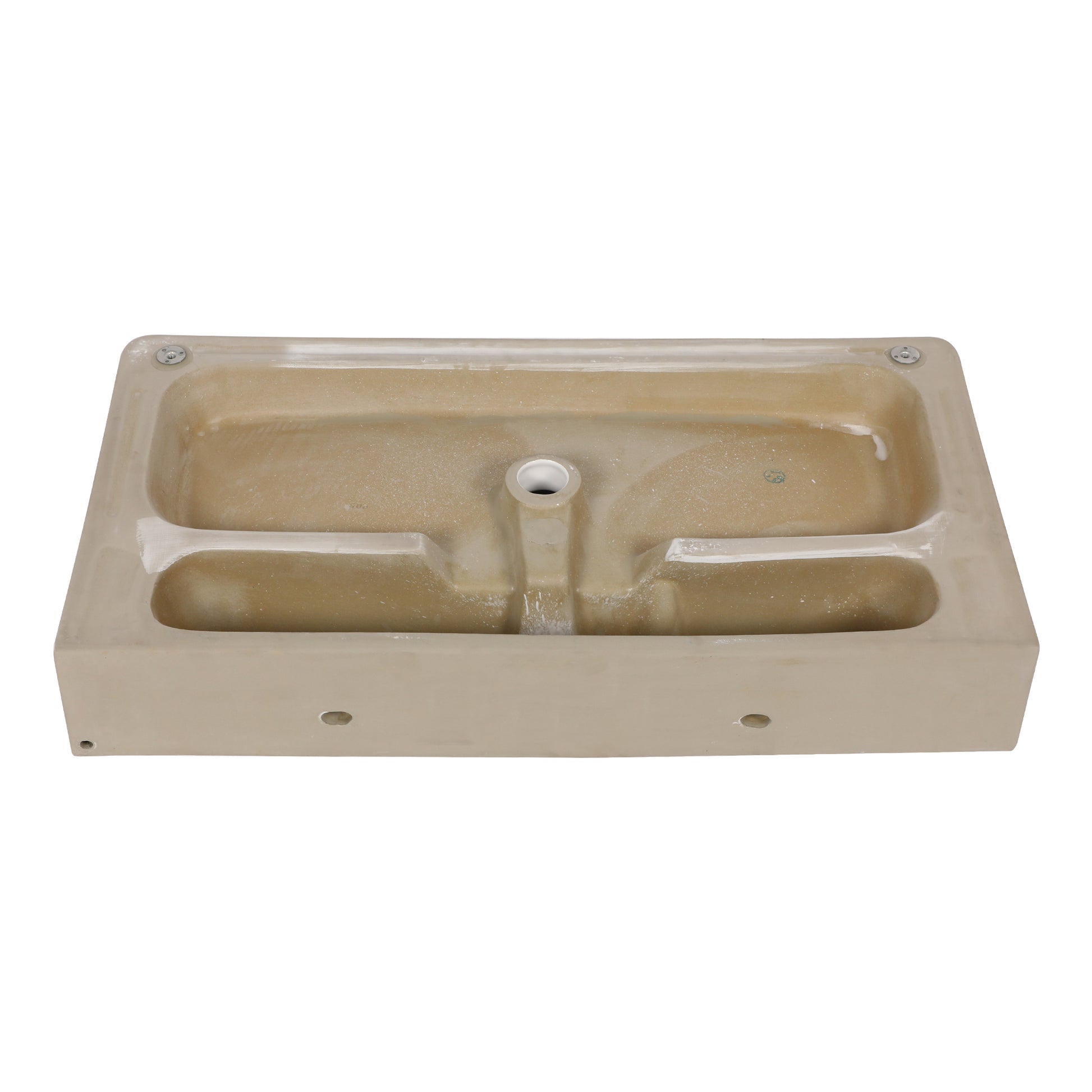 32" Bathroom Console Sink With Overflow,Ceramic Console Sink White Basin Black Legs White Ceramic