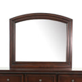 Mirror In Antique Cherry Dark Brown Wood