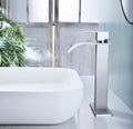 Waterfall Spout Bathroom Faucet,Single Handle Bathroom Vanity Sink Faucet Brushed Nickel Stainless Steel
