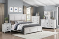White Finish Two Drawers Nightstand 1Pc Traditional Framing Wooden Bedroom Furniture White 2 Drawers Wood