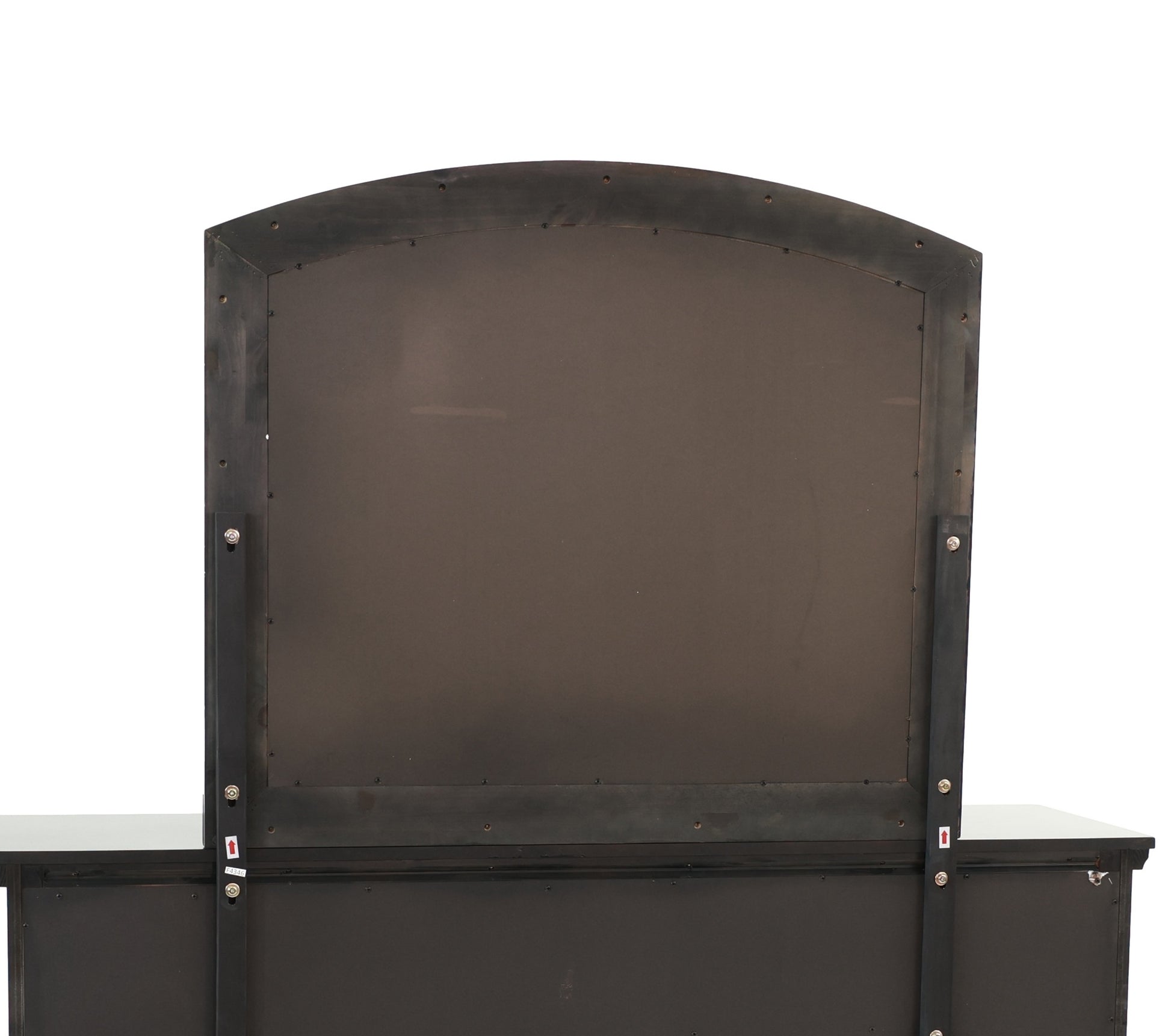 Mirror In Antique Cherry Dark Brown Wood