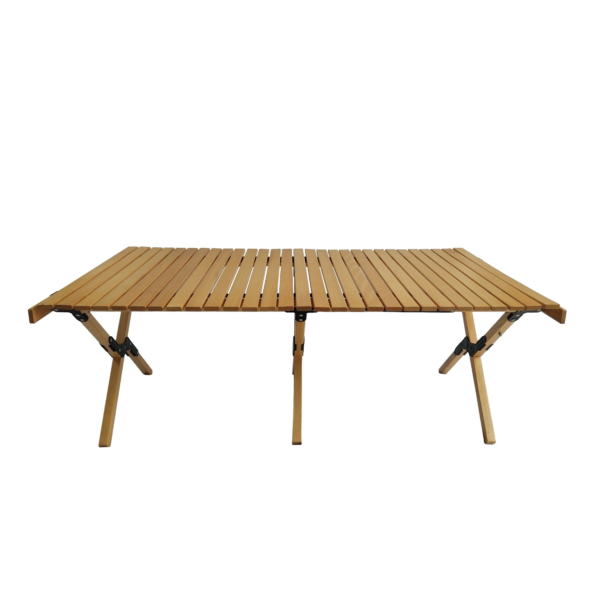 Multi Function Wooden Foldable Portable Patio Dining Table, Naturalindoor And Outdoor Universal ,Natural Natural Solid Wood