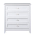 Solid Wood Spray Painted Drawer Dresser Bar,Buffet Tableware Cabinet Lockers Buffet Server Console Table Lockers, Retro Round Handle, Applicable To The Dining Room, Living Room,Kitchen Corridor,White 3 4 Drawers Distressed Finish White White Primary