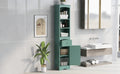 Tall Bathroom Cabinet, Freestanding Storage Cabinet With Drawer, Mdf Board, Adjustable Shelf, Green Green Mdf