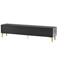 Modern Tv Stand With 5 Champagne Legs Durable, Stylish, Spacious, Versatile Storage Tvs Up To 77