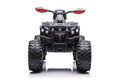 24V Double Drive Children Utv With 200W*2 12V7Ah*2 Usb Mp3 Bluetooth Four Wheel Absorber Music And Light Two Doors Can Open Power Display 2.4G R C Light Control Switch Matte Black Abs