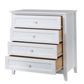 Solid Wood Spray Painted Drawer Dresser Bar,Buffet Tableware Cabinet Lockers Buffet Server Console Table Lockers, Retro Round Handle, Applicable To The Dining Room, Living Room,Kitchen Corridor,White 3 4 Drawers Distressed Finish White White Primary