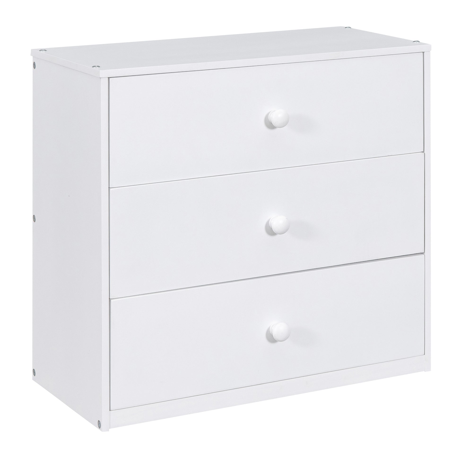 Twin Size House Bed With Cabinet And Drawers, White White Plywood