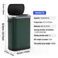 50L Smart Automatic Trash Cans Full Intelligent Sensor Green Green Steel