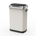 50L Smart Automatic Trash Cans Full Intelligent Sensor White White Steel