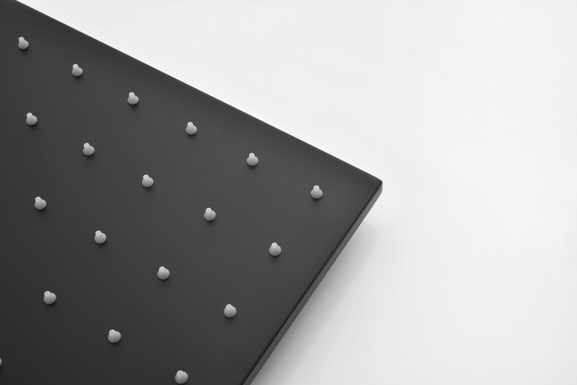 High Pressure Rain Shower Head, Ultra Thin Showerhead 304 Stainless Steel Waterfall Shower With Self Clean Nozzles, Full Body Covering Matt Black Stainless Steel