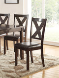 Dining Room Furniture Casual Modern 6Pc Set Dining Table 4X Side Chairs And A Bench Rubberwood And Birch Veneers Espresso Finish Brown Wood Dining Room Bench Seating Birch Rectangular Dining Table With Chair And Bench Wood Wood Espresso Seats 6 60 Inches