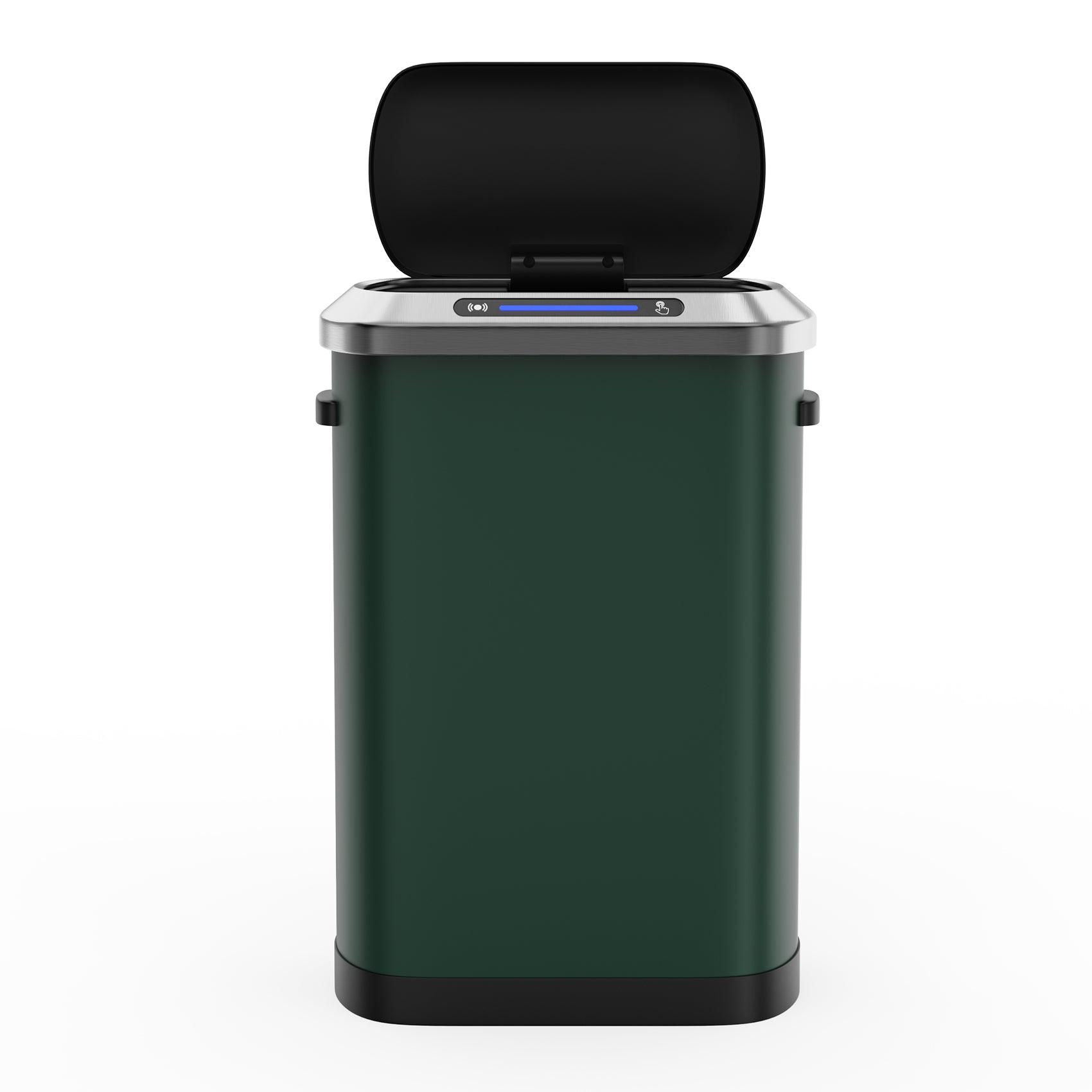 50L Smart Automatic Trash Cans Full Intelligent Sensor Green Green Steel