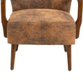 Coolmore Wood Frame Armchair, Modern Accent Chair Lounge Chair For Living Room Coffee Microsuede