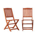 Lucius Reddish Brown Patio Folding Chairs Set Of 2 Natural Wood Wood Eucalyptus