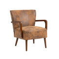 Coolmore Wood Frame Armchair, Modern Accent Chair Lounge Chair For Living Room Coffee Microsuede