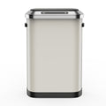 50L Smart Automatic Trash Cans Full Intelligent Sensor White White Steel