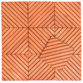 Dashiell 12 Diagonal Slat Eucalyptus Interlocking Deck Tile Set Of 10 Tiles Natural Wood Wood Eucalyptus