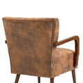 Coolmore Wood Frame Armchair, Modern Accent Chair Lounge Chair For Living Room Coffee Microsuede