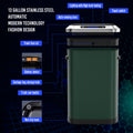 50L Smart Automatic Trash Cans Full Intelligent Sensor Green Green Steel