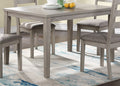 Classic Stylish Natural Finish 5Pc Dining Set Kitchen Dinette Wooden Top Table And Chairs Cushions Seats Ladder Back Chair Dining Room Gray Wood Dining Room Rectangular Dining Table With Chair Upholstered Chair Wood Natural Ladder Back Seats 4 48 Inches