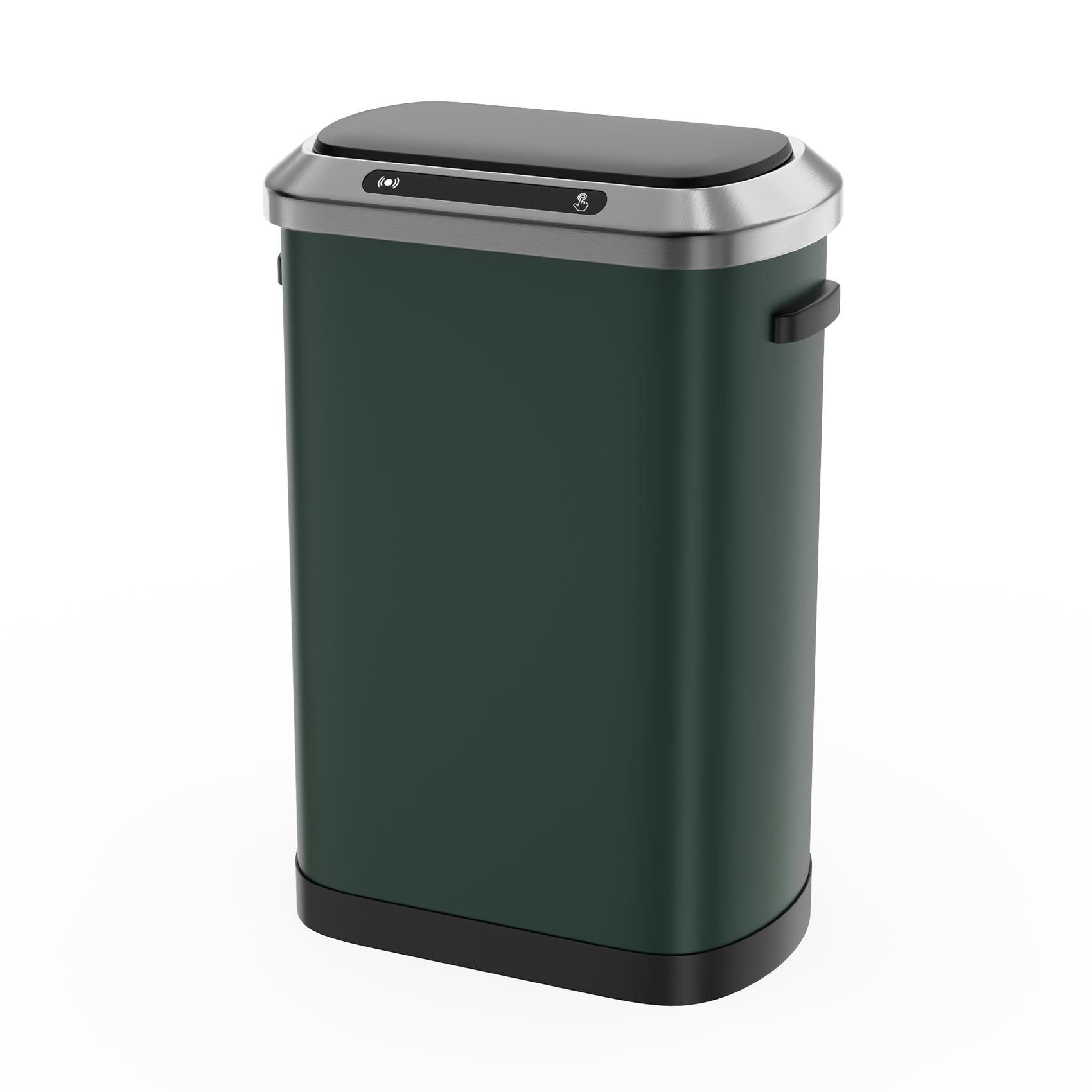 50L Smart Automatic Trash Cans Full Intelligent Sensor Green Green Steel