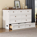 Solid Pine Murphy Bed Chest With Charging Station And Large Storage Drawer For Home Office Or Small Roomfull, White Walnut White Walnut Wood