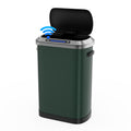 50L Smart Automatic Trash Cans Full Intelligent Sensor Green Green Steel