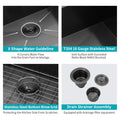 Gunmetal Black Kitchen Sink 33