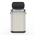 50L Smart Automatic Trash Cans Full Intelligent Sensor White White Steel