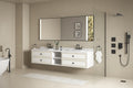 White Engineering Stone White Rectangular Double Sink Dressing Table Without Sink Manufactured Stone Khaki Engineered Stone