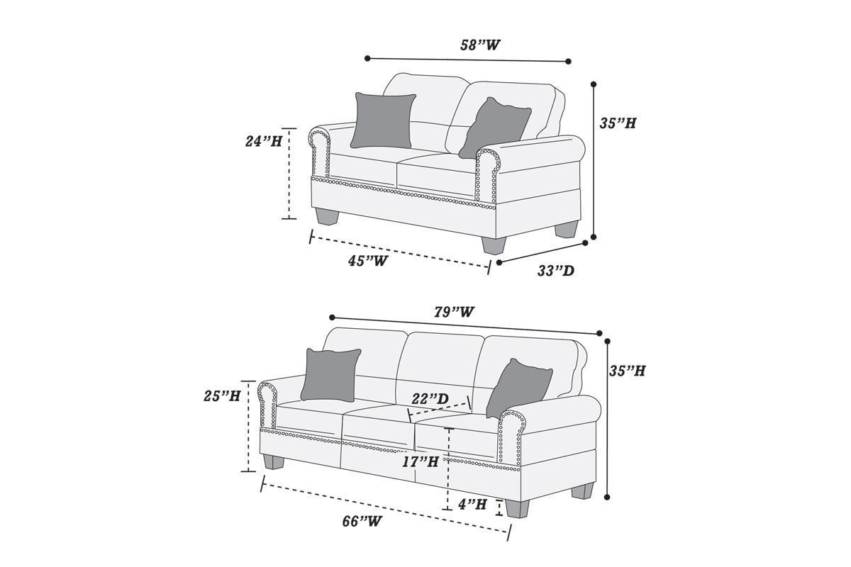 Sand Polyfiber Linen Like Fabric 2Pc Sofa Set Sofa And Loveseat Elegant Plush Contemporary Couch Living Room Furniture Desert Sand Linen Wood Primary Living Space Cushion Back Classic,Contemporary,Modern Rolled Arms Foam Fabric 5 Seat