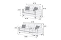 Espresso Faux Leather 2Pc Sofa Set Sofa And Loveseat Elegant Plush Contemporary Couch Living Room Furniture Espresso Espresso Faux Leather Wood Primary Living Space Cushion Back Classic,Contemporary,Modern Rolled Arms Foam Bonded Leather 5 Seat