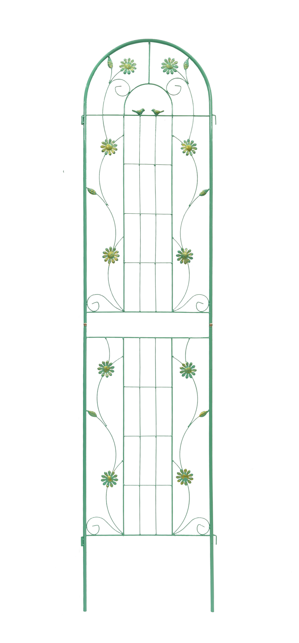 2 Pack Metal Garden Trellis 86.7" X 19.7" Rustproof Trellis For Climbing Plants Outdoor Flower Support Green Green Iron