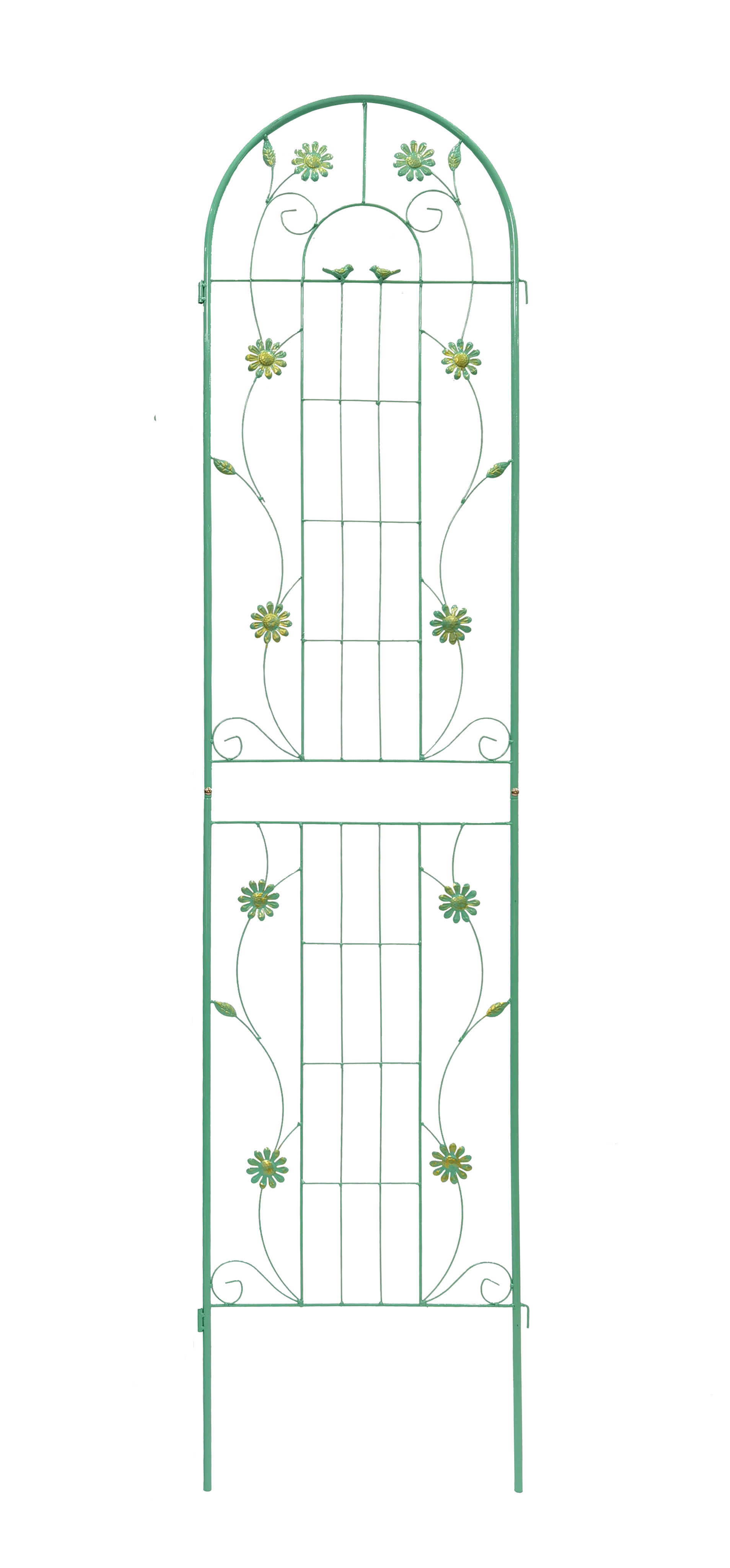 4 Pack Metal Garden Trellis 86.7" X 19.7" Rustproof Trellis For Climbing Plants Outdoor Flower Support Green Green Garden & Outdoor Iron