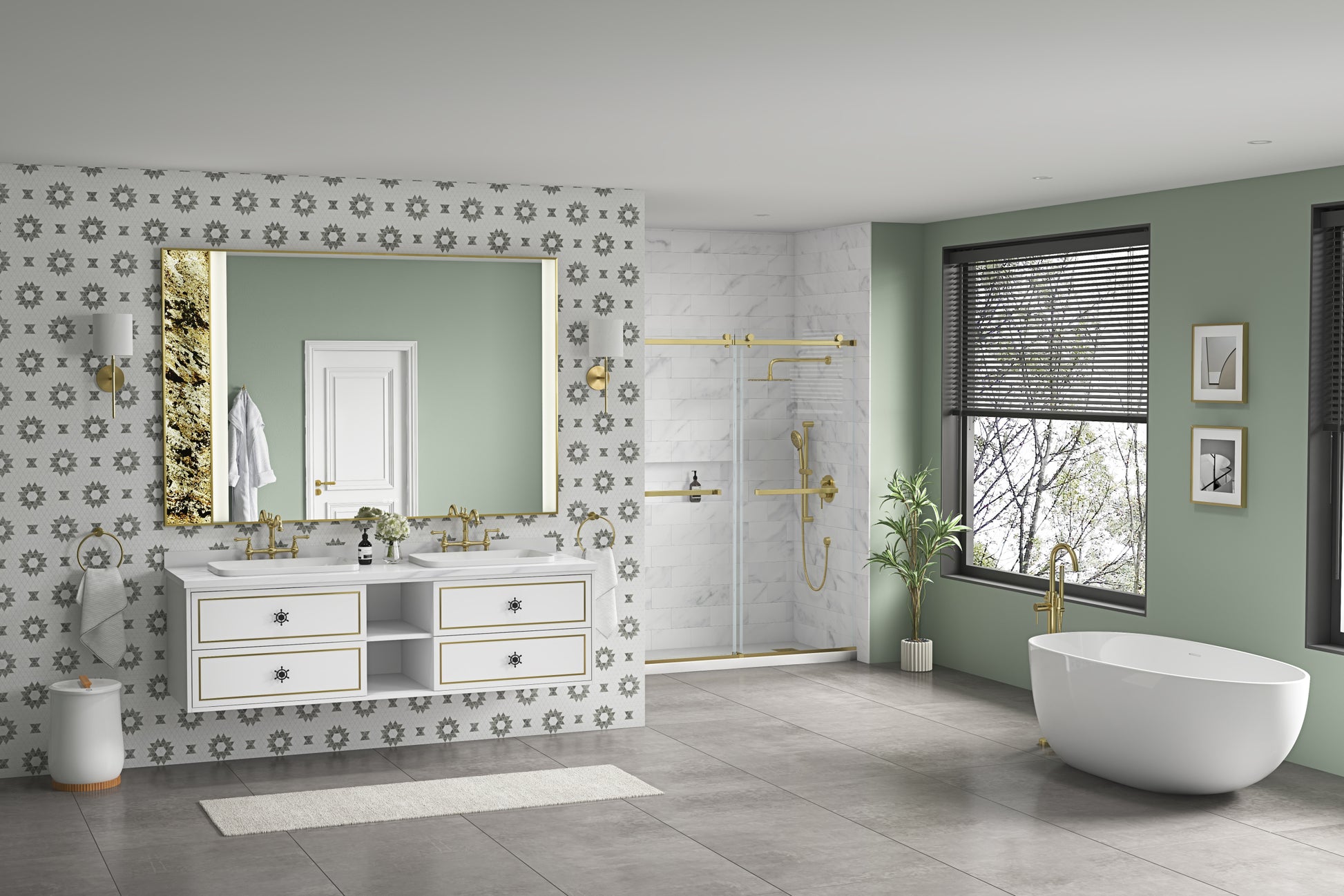 72 In. W X 23 In. D X21 In. H Double Bath Vanity In With White Carrara Top With White Sink White Abs Steel Q235 Wood Pvc