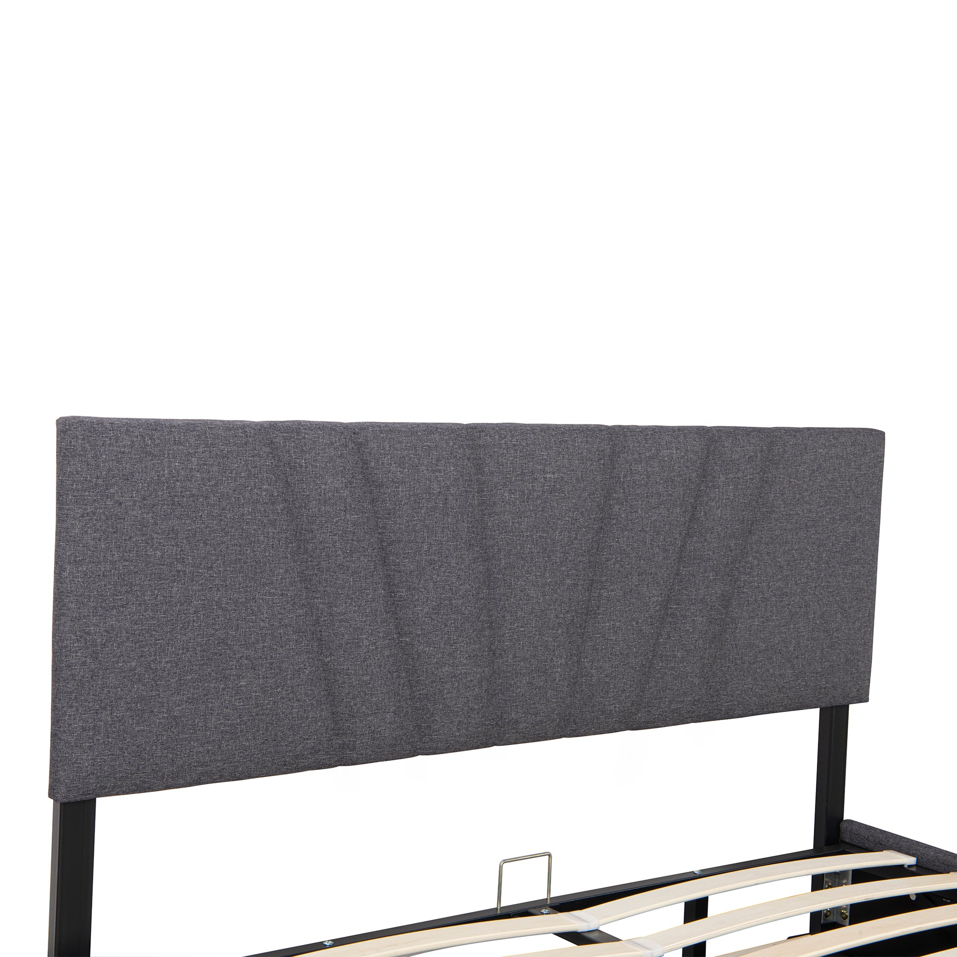 Full Upholstered Platform Bed With Lifting Storage, Full Size Bed Frame With Storage And Tufted Headboard,Wooden Full Platform Bed For Kids Teens Adults,No Box Spring Needed Full, Gray Box Spring Not Required Full Grey Wood Bedroom American Design Bed