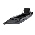 2 Person Inflatable Kayak Fishing Pvc Kayak Boat The Dimension Is 130'' *43'' *11.8'' Inflatable Boat Rescue Rubber Rowing Boat With Pump, Aluminum Alloy Seat, Paddle, Inflatable Mat, Repair Kit, Fin Grey Pvc