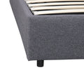 Queen Upholstered Platform Bed With Lifting Storage, Queen Size Bed Frame With Storage And Tufted Headboard,Wooden Queen Platform Bed For Kids Teens Adults,No Box Spring Needed Queen, Grey Box Spring Not Required Queen Grey Wood Bedroom American Design