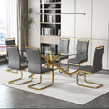 Large Modern Minimalist Rectangular Glass Dining Table For 6 8 With 0.39