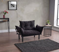 Sona Futon Beautiful Seat Black Metal Metal