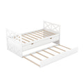 Multi Functional Daybed With Drawers And Trundle, White Box Spring Not Required Twin White Wood Daybeds Pine