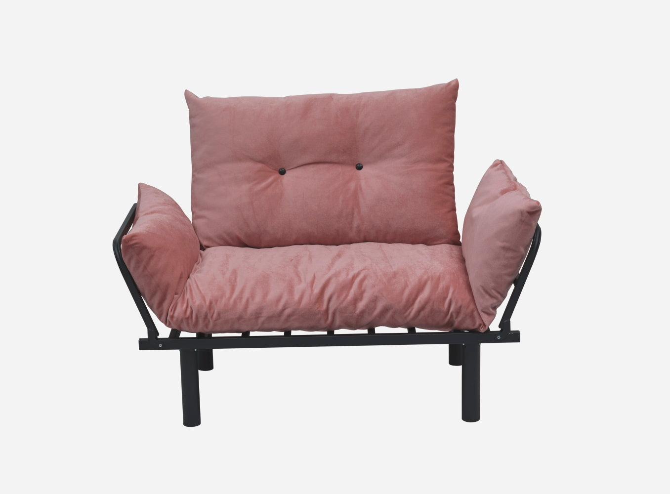 Sona Futon Beautiful Seat Pink Metal Metal