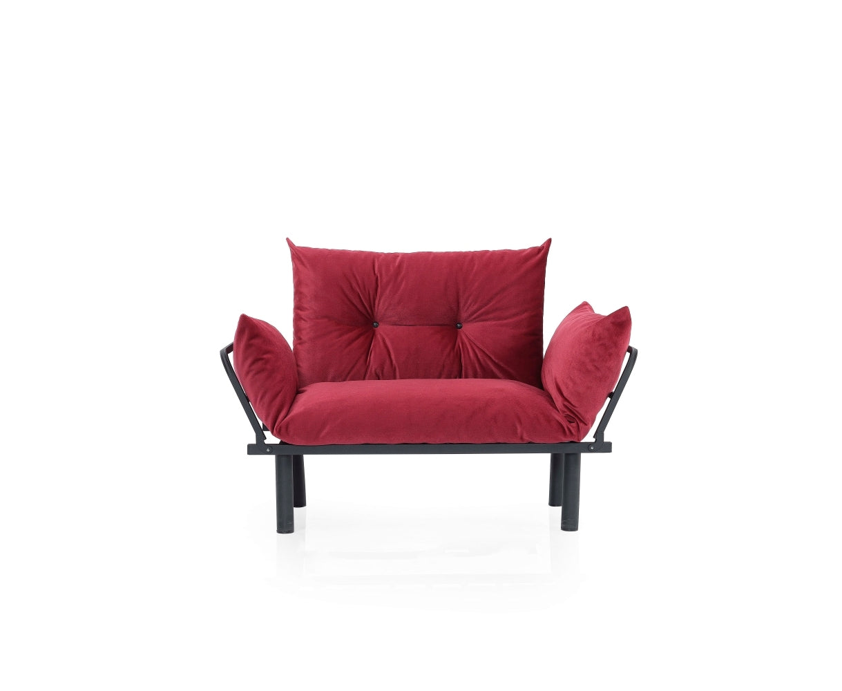 Sona Futon Beautiful Seat Red Metal Metal